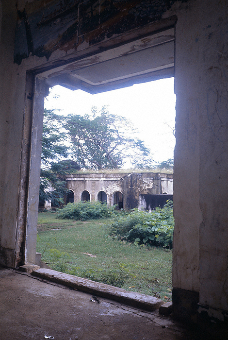 Former Japanese Hospital during the Japanese colonial period. Now the Northern Mariana Museum. Former Japanese Hospital during the Japanese colonial period. Now the Northern Mariana Museum   Saipan Island, 1977  photo by Rio Mitome.