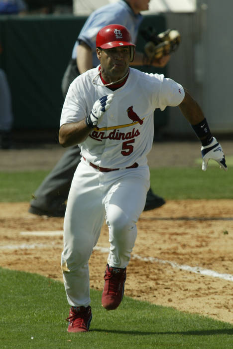 Albert Pujols #5 (Cardinals), MARCH 4, 2004 - baseball : Albert Pujols #5 of the St. Louis Cardinals in training at Florida, USA. (C)Thomas Anderson/AFLO FOTO AGENCY (903) (JAPANESE NEWSPAPER OUT)