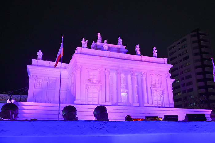 2020 Sapporo Snow Festival: Snow Statues Light Up