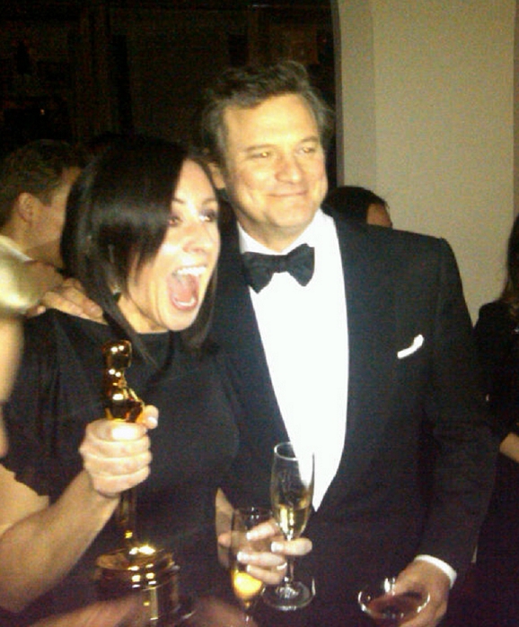 The 83rd Academy Awards  2011  Colin Firth and Livia Firth, Feb 27, 2011 : 2011 Weinstein After Oscar Party Inside. Chateau Marmount Hotel.Hollywood, CA, USA.Sunday, February 27, 2011.
