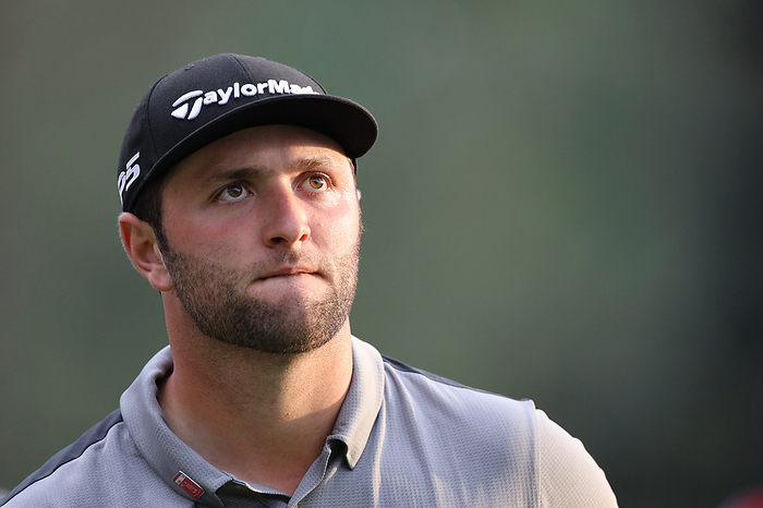 2019 Masters Day 2 Spain s Jon Rahm during the second round of the 2019 Masters golf tournament at the Augusta National Golf Club in Augusta, Georgia, United States, on April 12, 2019.  Photo by Koji Aoki AFLO SPORT  