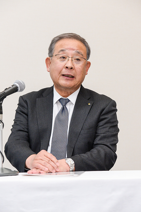 NIPPO and Maeda Road begin talks for capital and business alliance NIPPO, the largest road paving company, and Maeda Road, the second largest road paving company, announced on February 27 that they will begin considering a capital and business alliance. Photo shows NIPPO President Yoshikazu Yoshikawa on February 27, 2020.