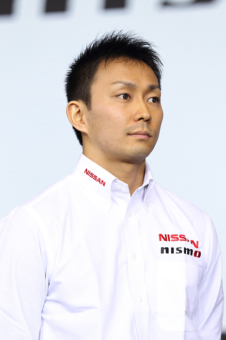 Tokyo Auto Salon 2020 Nissan NISMO New Organization Announced Kazuki Hiramine,a racing driver of Team IMPUL is standing at a press conference on Friday,10th January,2020 during Tokyo Auto Salon 2020 which is held at Makuhari Messe,Chiba,Japan. More than 400 automakers and auto parts makers display their latest products during Tokyo Auto Salon 2020 in Chiba, Japan on Friday, January 10, 2020.  Photo by Tatsuro Sugawara AFLO 