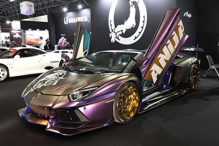 Tokyo Auto Salon 2020 A super car,Lamborgini is custom made by a tuning car factory and displayed at Tokyo Auto Salon 2020. More than 400 automakers and auto parts makers display their latest products during Tokyo Auto Salon 2020 in Chiba, Japan on Friday, January 10, 2020.  Photo by Tatsuro Sugawara AFLO 