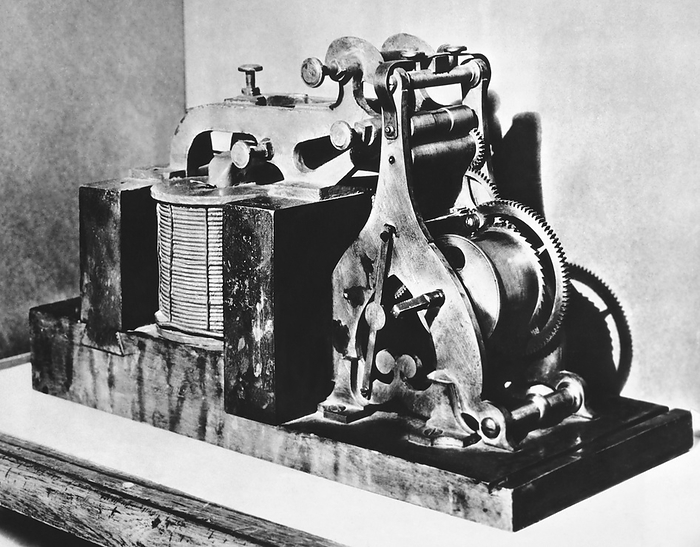 Washington, D.C.:   November 21, 1936
The original Morse telegraph receiver on which 