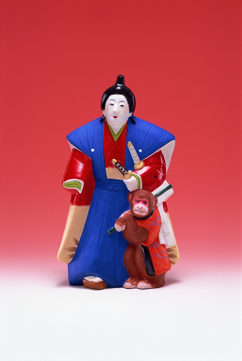 Old Hakata Dolls: Saizo Sasano and a monkey with a moustache