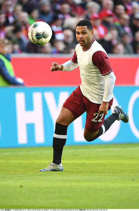 Bundesliga Serge Gnabry of Bayern in action during the German Bundesliga soccer match between FC Bayern Munich and FC Augsburg in Munich, Germany, March 8, 2020.  Photo by Takamoto Tokuhara AFLO  