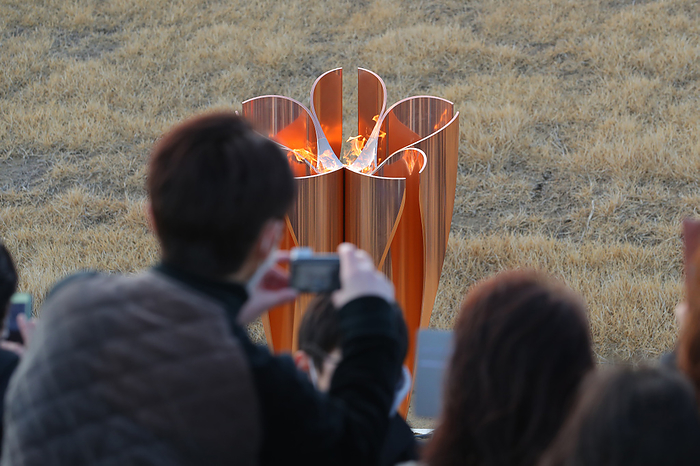 Tokyo 2020 Preview  Fire of Recovery  Torch to Travel to Tohoku Disaster Areas General view, MARCH 20, 2020 : Tokyo 2020 Olympic Flame of Recovery tour at Ishinomaki Minamihama Tsunami Recovery Memorial Park in Ishinomaki, Miyagi, Japan.  Photo by Yohei Osada AFLO SPORT 