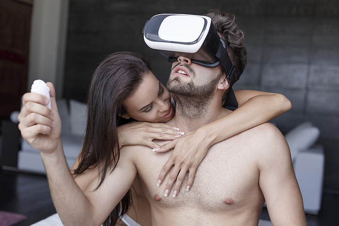 Virtual reality cybersex, conceptual image Virtual reality cybersex, conceptual image.