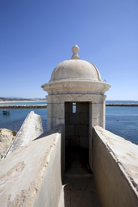 A watchtower of the Forte da Ponta da Bandeira, Lagos, Portugal, 2009.