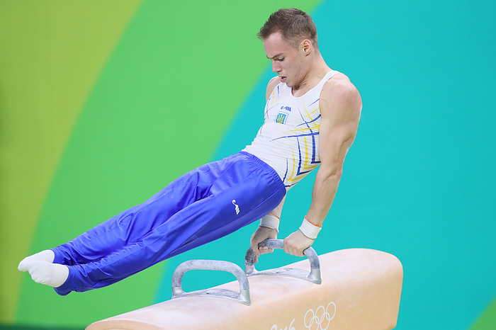 2016 Rio Olympics Gymnastics Men s Individual All Around Final Oleg Verniaiev  UKR ,  AUGUST 10, 2016   Artistic Gymnastics :  Men s Individual All Around Final  Pommel Horse  at Rio Olympic Arena  during the Rio 2016 Olympic Games in Rio de Janeiro, Brazil.   Photo by YUTAKA AFLO SPORT 