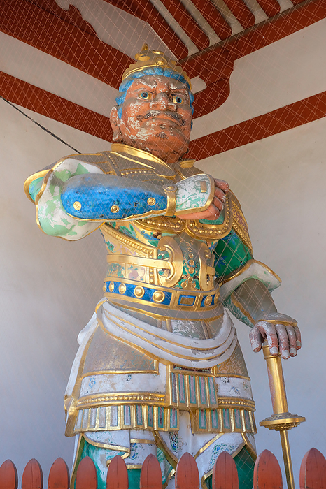 Nitenno statue of Jokokuten at the central gate of Yakushiji Temple, Nara City