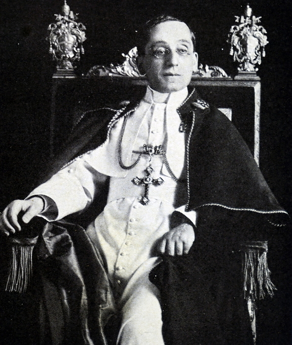 Photographic portrait of Pope Benedict XV Photographic portrait of Pope Benedict XV  1854 1922  head of the Catholic Church. Dated 20th century