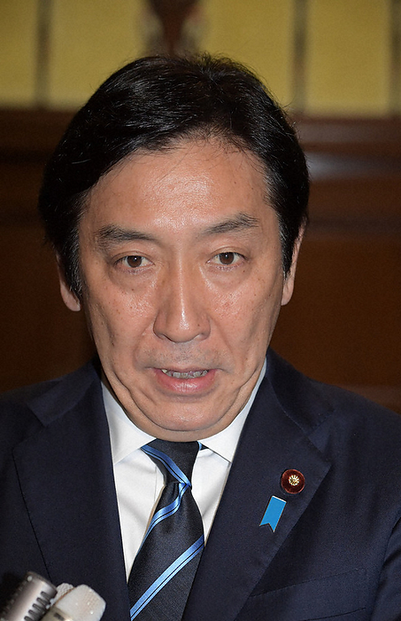 Minister of Economy, Trade and Industry Kazuhide Sugawara speaks to reporters about submitting his resignation to Prime Minister Shinzo Abe. Minister of Economy, Trade and Industry Kazuhide Sugawara speaks to reporters about submitting his resignation to Prime Minister Shinzo Abe at the National Diet on October 25, 2019 at 8:39 a.m. Photo by Masahiro Kawada