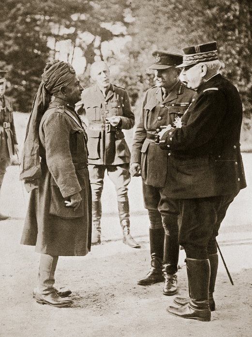  World War I Douglas Hague  1916  General Sir Douglas Haig introducing General Joffre to Lieutenant General Sir Pertab Singh, 1916. During the Somme Offensive, France, World War I, July November 1916. Haig  1861 1928  was commander of the British Expeditionary Force, Joffre  1852 1931  was Commander in Chief of the French Army and Pertab Singh  1845 1922  was Chief Minister of Jodhpur.