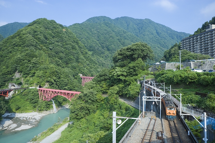 Kurobe Gorge Railway and Kurobe River