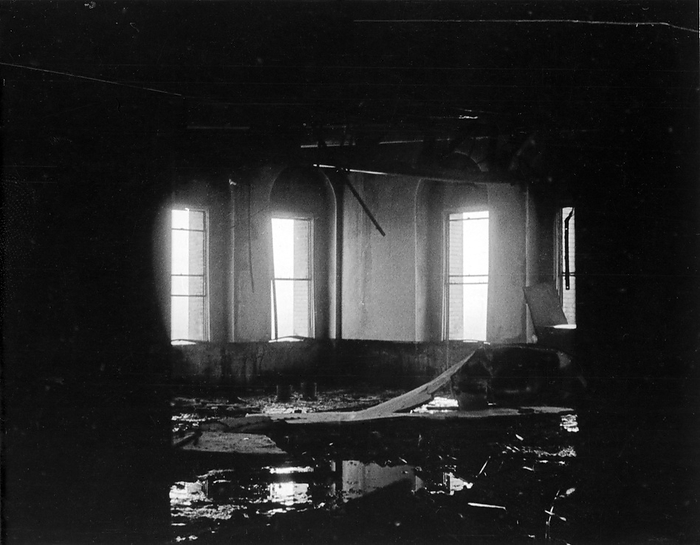 161216 0019   Atomic Bombing of Hiroshima   1945 Japan   Atomic Bombing of Hiroshima     US military archival photo of the aftermath of the atomic bombing of Hiroshima, ca. 1945  Showa 20 .  Warning: clear, but slightly out of focus.  20th century vintage gelatin silver print.  Photo by MeijiShowa     