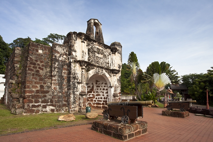 Fort Santiago, Malacca, Malaysia , Malaysia, Melaka City, Portugese Porta de Santiago  San James Fort Gate  W.H., XV Century,