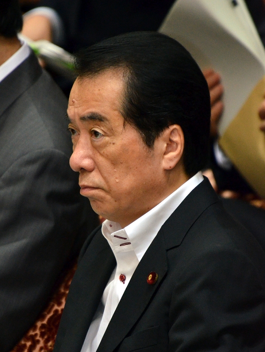 Reconstruction Minister Matsumoto resigns. Prime Minister admits responsibility for appointment and apologizes. July 6, 2011, Tokyo, Japan   Japanese Prime Minister Naoto Kan listens to questions from opposition lawmakers as the stalled Diet session resumes deliberation in the lower house in Tokyo on Wednesday, July 06, 2011.    Kan said he is responsible for having appointed Ryu Matsumoto to the new ministerial pst in charge of rebuilding areas ravaged by the March 11 earthquake and tsunami but indicated he has no plans to step down in the immediate future, despite mounting pressure to do so from both ruling and opposition lawmakers.  Photo by Natsuki Sakai AFLO   3615   mis 