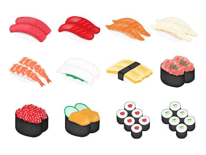 sushi clip art set