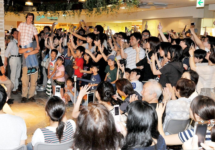 Miguel Guerreiro, Jul 18, 2011 : Portuguese singer Miguel Guerreiro attends a charity show in Tokyo, Japan, on July 18, 2011.