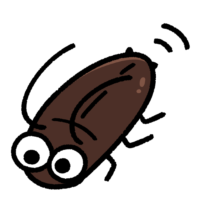 Cute cockroach character