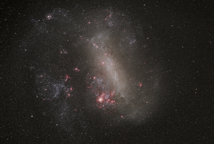 The Large Magellenic Cloud, a satellite galaxy of the Milky Way.