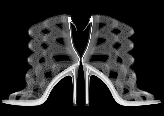High heel shoes, X ray High heel shoes, X ray.