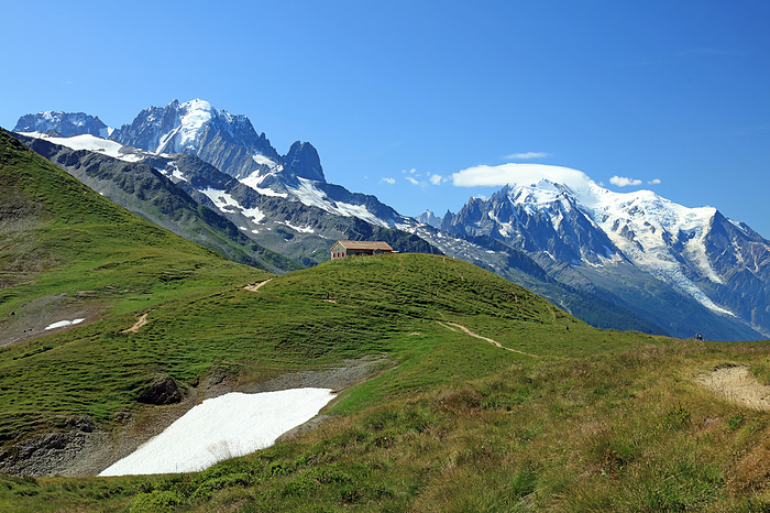 Chamonix-Mont-Blanc, France: Balmes Pass and Mont Blanc and other mountains