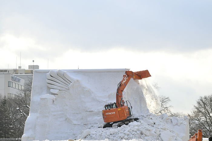 Sapporo Snow Festival Demolition Work