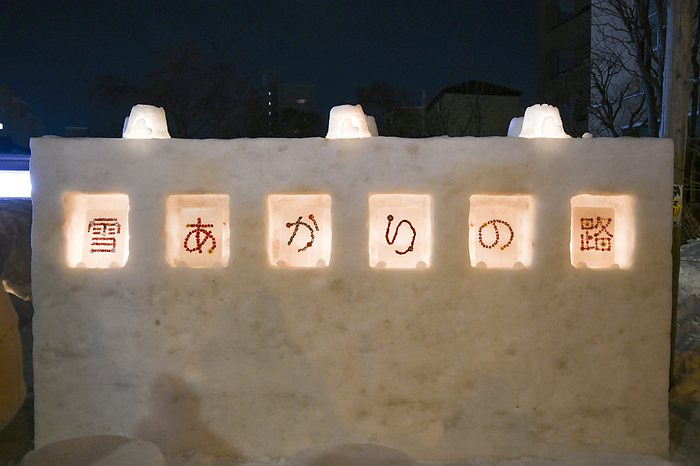 Otaru Snow Light Path Evening View