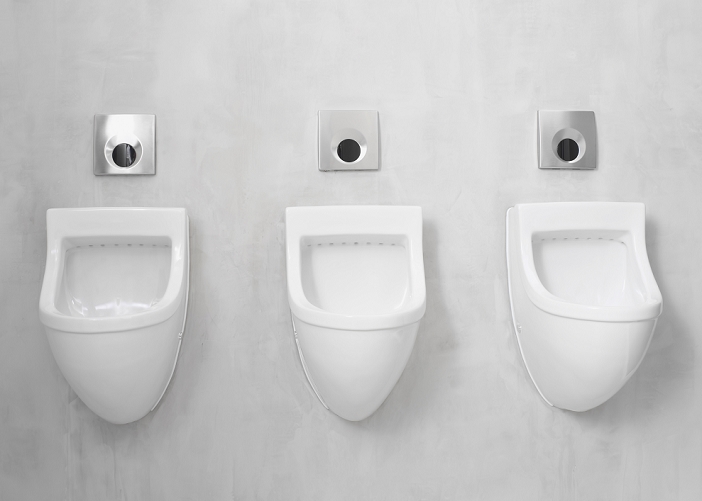 Three urinal basin