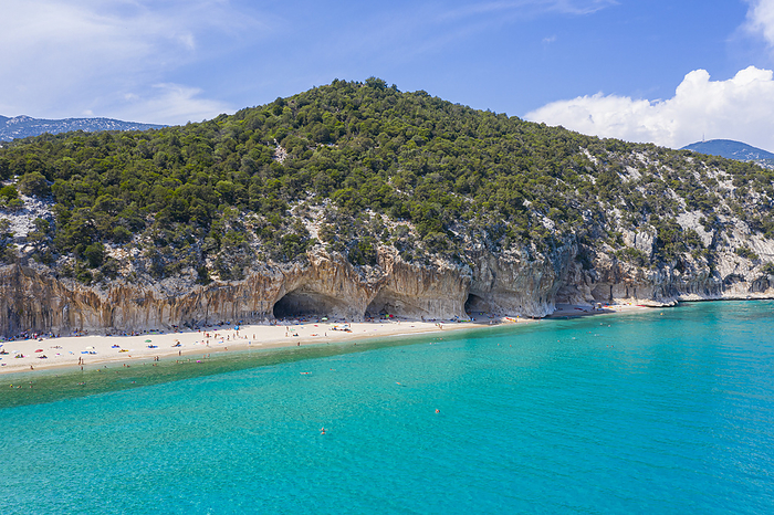 Italy Cala Luna Beach in the Orosei Gulf lies between Dorgali and Baunei, Nuoro, Sardinia, Italy, Photo by Nave Orgad