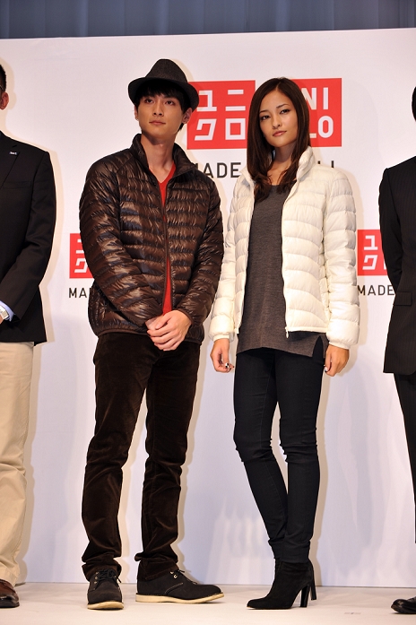 UNIQLO announces new  New Ultra Light Down  product line Meisa Kuroki and Kengo Kora, Sep 22, 2011 : Launch of  Ultra Light Down  by Uniqlo in Tokyo,Japan. 