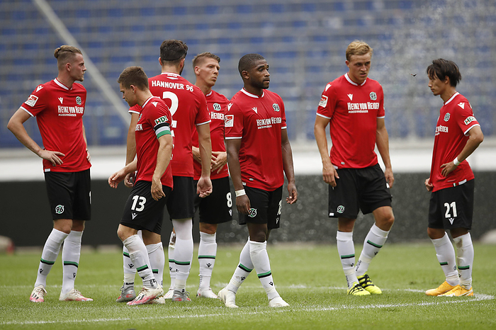 21.08.2020, HDI Arena, Hannover, Testspiel, Hannover 96 vs KFC Uerdingen 05, im Bild Marvin Ducksch  17, Hannover , Dom Hannover players during the training match between Hannover 96 and KFC Uerdingen 05 at HDI Arena in Hannover, Germany, on August 21, 2020.  Photo by AFLO 