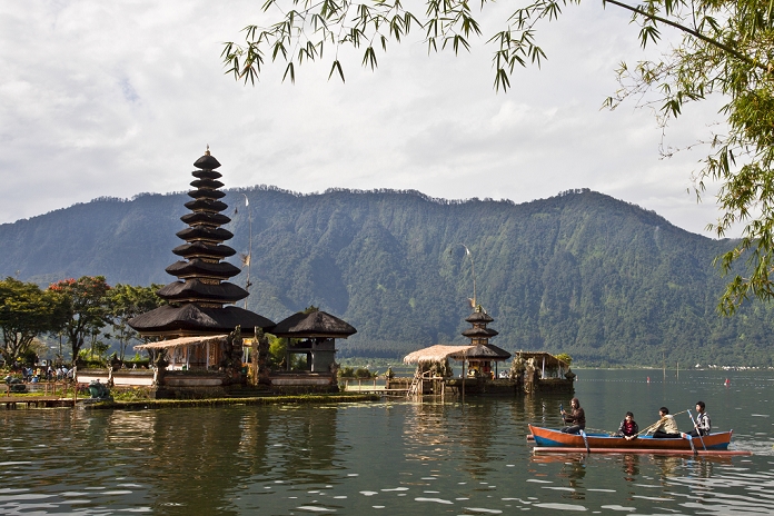 Budugul, Bali, Indonesia Indonesia Bali Island Bedugul City Bratan Lake Pura Ulum Danu Temple