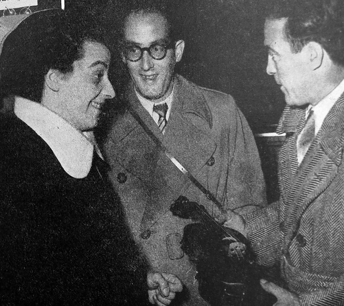 Images of the World Black and white photograph of  Images of the World: 1949 1950   champion boxer Marcel Cerdan  1916 1949  and violinist Ginette Neveu  1919 1949  before the plane crash in the Azores of Air France flight 009 on 28 October 1949 in which both were killed.