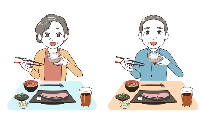 Eat rice Senior