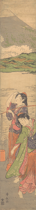 Dance of the Beach Maidens, late 18th century. Creator: Torii Kiyonaga. Dance of the Beach Maidens, late 18th century.