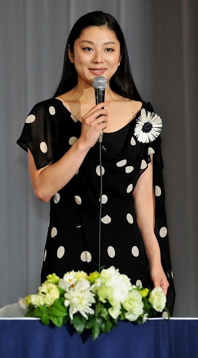 Eiko Koike, Nov 29, 2011 : November : Tokyo, Japan, Japanese actress Eiko Koike appears at a press conference for the film 