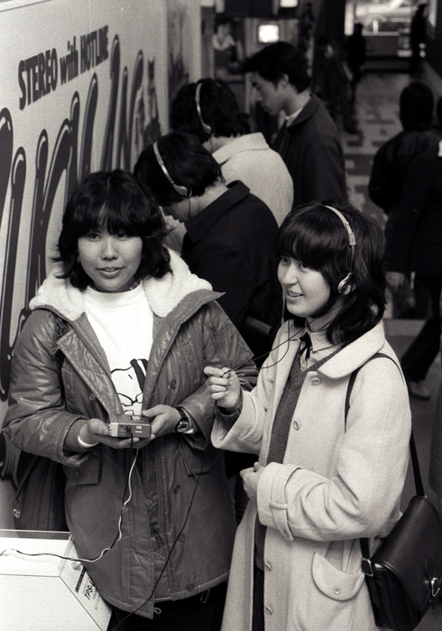 Walkman launched  February 4, 1980  Headphone Tribe  February 4, 1980 : The stereo cassette player that Sony introduced to the market in July 1979 became a hit, selling 100,000 units by December of the same year. In Tokyo, young people wearing miniature headphones became a conspicuous sight in Harajuku, Ginza, and Kabuki cho in Shinjuku. The Sony listening room in Ginza, Tokyo, is always full of young  headphone people.