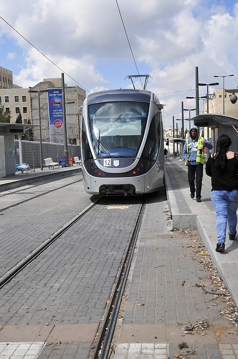 Jerusalem mass transport Light Train Israel, Jerusalem The newly constructed Light Train rapid urban transport system