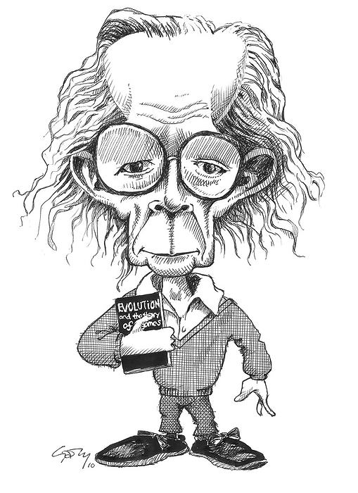 John Maynard Smith, caricature John Maynard Smith  1920 2004 . Caricature of the British biologist John Maynard Smith. Maynard Smith studied engineering at Cambridge and then completed a second degree in genetics at University College London. In 1976 he formally applied game theory to evolution and published  Evolution and the Theory of Games  in 1982. He also theorised and authored books on other problems, such as the evolution of sex and signalling theory.