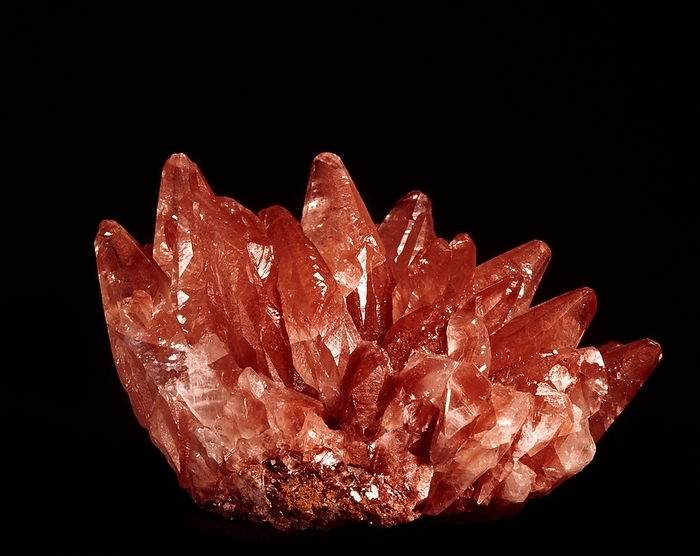 Pink calcite crystals Pink calcite crystals. Calcite is the most stable polymorph of calcium carbonate. It is one of the most abundant minerals on Earth with around 300 crystal forms identified. Specimen from Cumberland, UK.