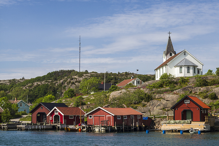 Sweden Sweden, Bohuslan, Hamburgsund, town harbor, Photo by Walter Bibikow