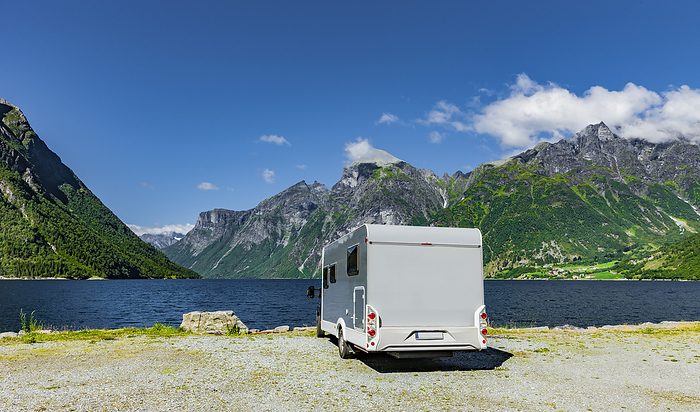 Norway Motorhome stands directly on a fjord in Norway, Photo by Busse   Yankushev