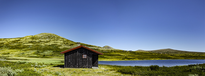Norway Log cabin by the lake in Rondane National Park, Norway, Photo by Busse   Yankushev