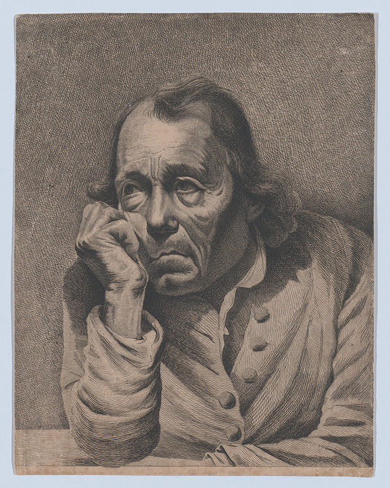 The Melancholic Man, ca. 1800. Creator: Ignace Joseph de Claussin. The Melancholic Man, ca. 1800.