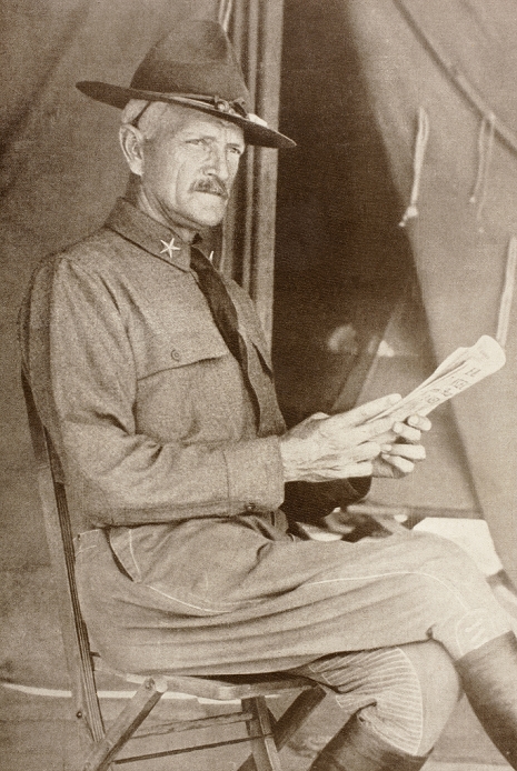  World War I John Pershing  1917  General John Joseph  Black Jack  Pershing 1860 to 1948, leader of American Expeditionary Force in World War I. From L Illustration, 1917.