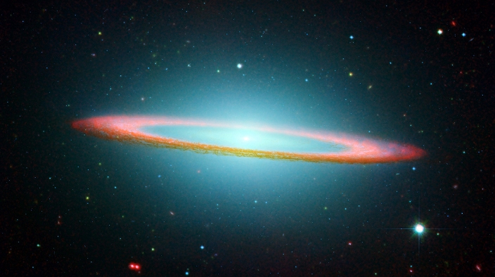 Part of the Sombrero Galaxy in infrared showing floating ring. Credit NASA. Science Astronomy